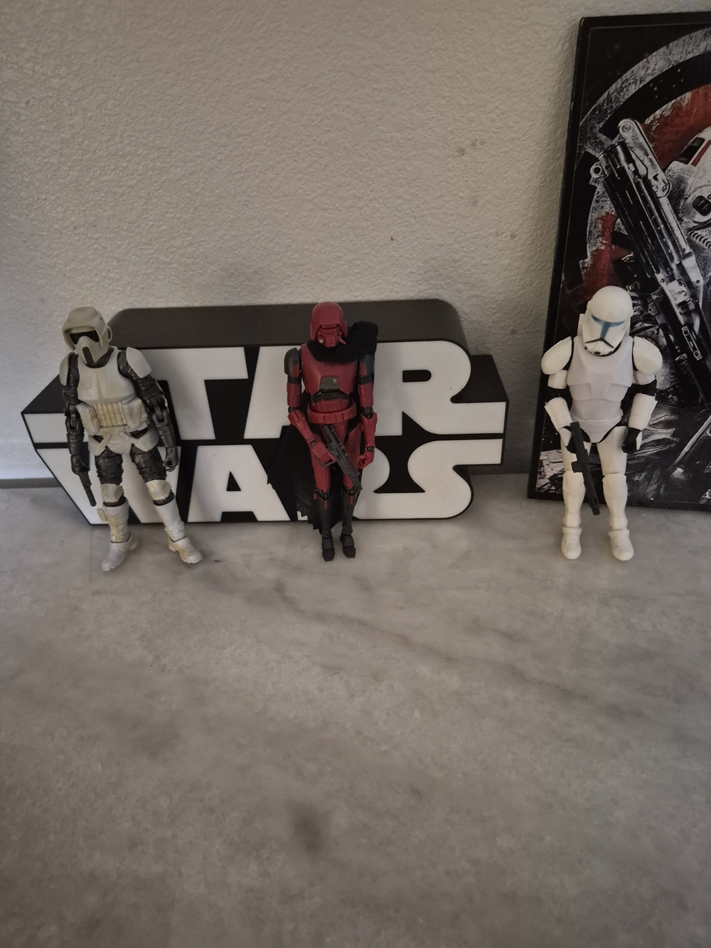 Star Wars Black Series Biker Scout, Trooper and HK-87 LOT Pre-Owned